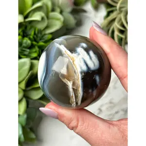 Orca Agate Sphere - #12