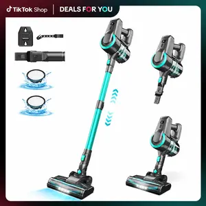 [DealsForYouDays] Devoac N3P Cordless Vacuum Cleaner, 20kPa Suction, 40-Min Runtime, 8-in-1 Stick SummerWins with LED Headlight, Rechargeable Vacuum for Floors, Carpets, Tiles, Pet Hair & Car