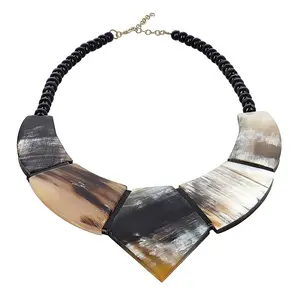 Shop LC Natural Brown Black Buffalo Horn Necklace Delicate Jewelry Birthday Women Jewelry for Women Size 20-22" Mothers Day Gifts