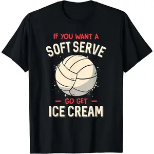 Mens Funny Volleyball Shirt For Teens Women Funny Creative Graphic T-Shirt