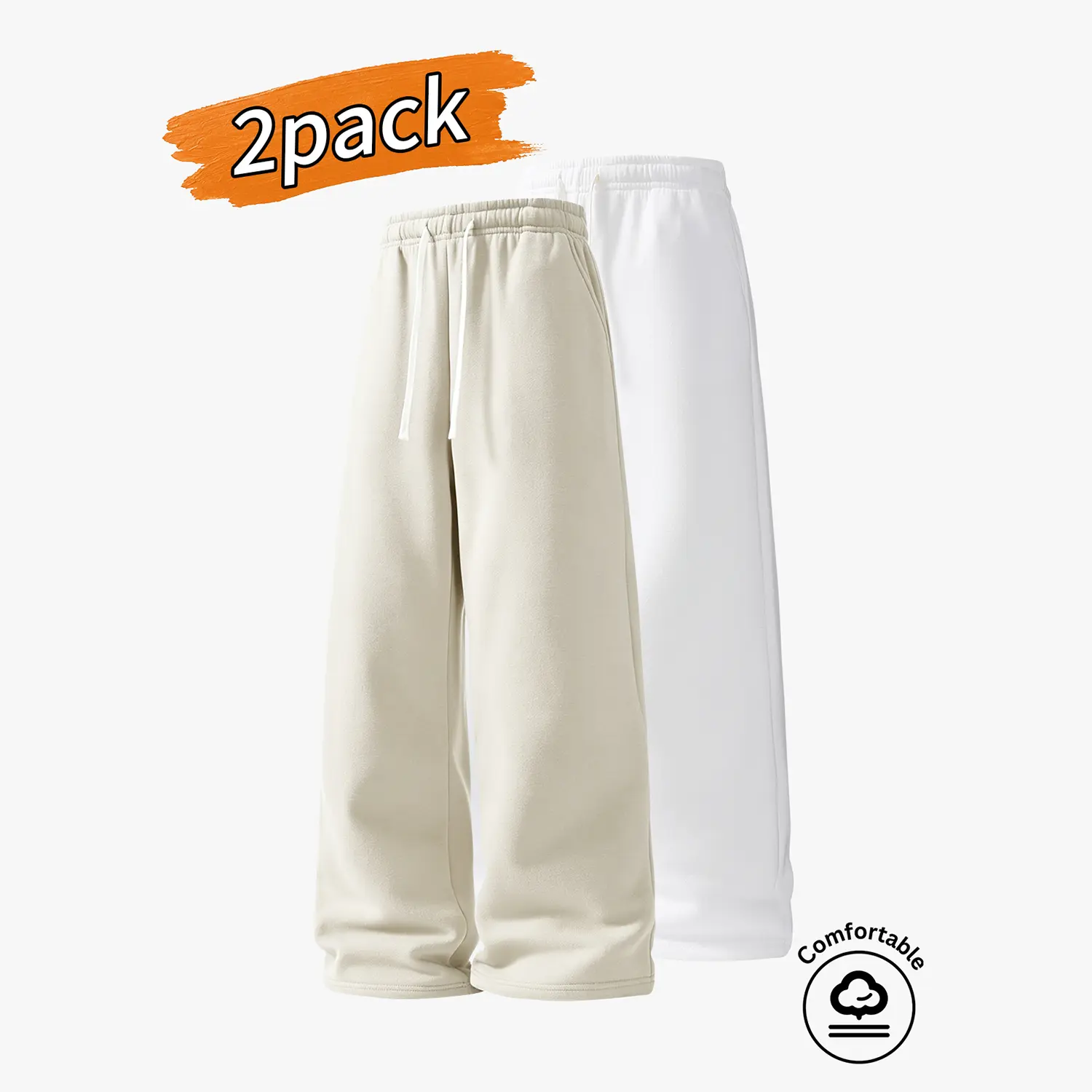 Apricot color + white