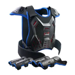 StarknightMT Kids Dirt Bike Gear - Youth Motorcycle Gear Riding Protective Motocross Armor Suit Chest Protector for Boys Girls Biking Cycling Skating Off-Road, Blue