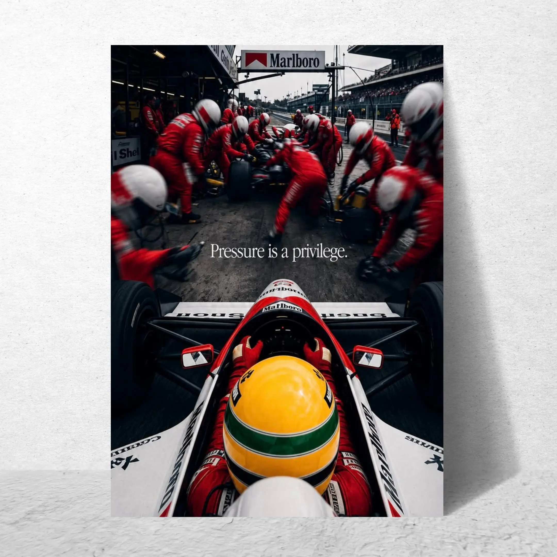 AYRTON SENNA "PRESSURE IS A PRIVILEGE"