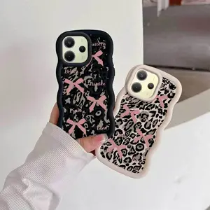 1 Piece pink bow and pattern Protection For Redmi Note 14 4G Note 14 4G Flexible Case Featuring Refined And Bracelet For Fashion