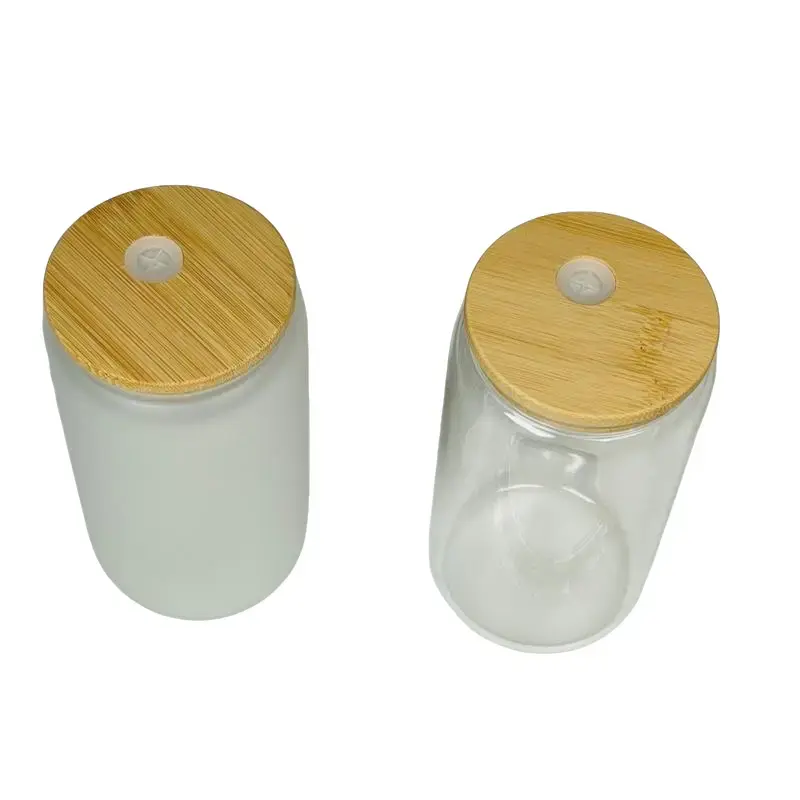 BLANK Bundle 16oz Clear Glass Cup Bundle or Frosted Cup Bundle (5Cups)