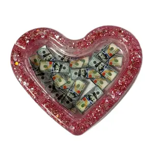 Pink Glittery money Ashtray