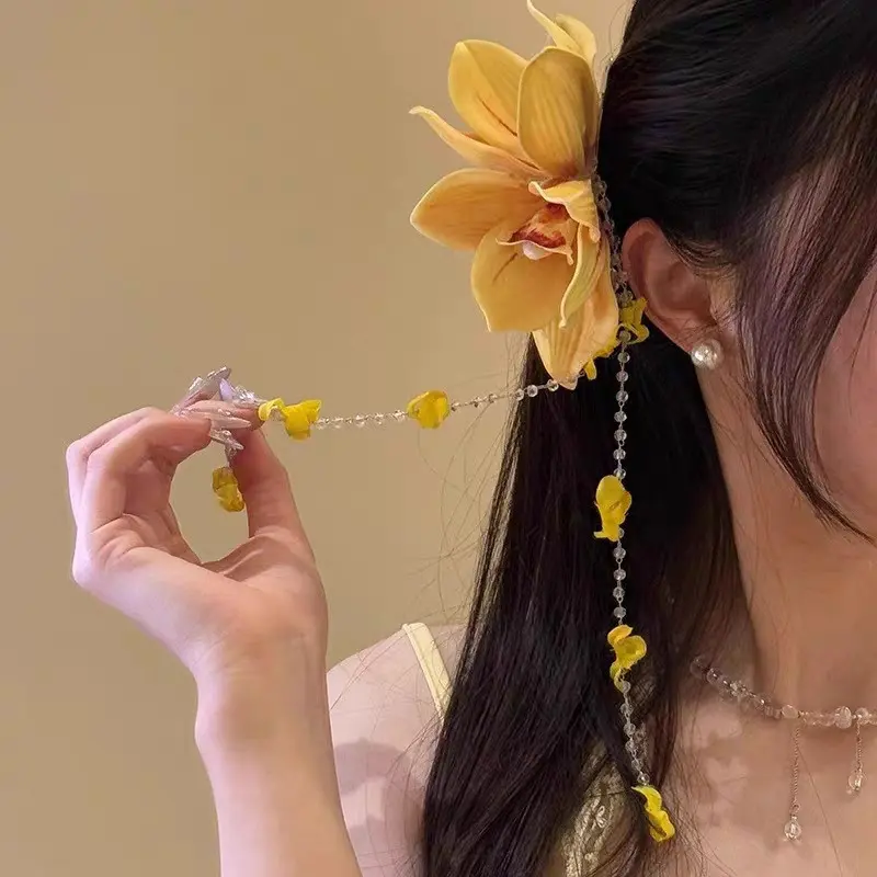 Yellow lily sour hairpin (DB2133)