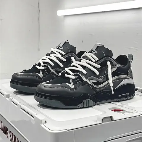 2026 Men's Fashion Lace-Up Low Top Sneakers, Casual Breathable Athletic, Versatile Round Toe Daily Wear Sports Shoes, Casual Running Footwear