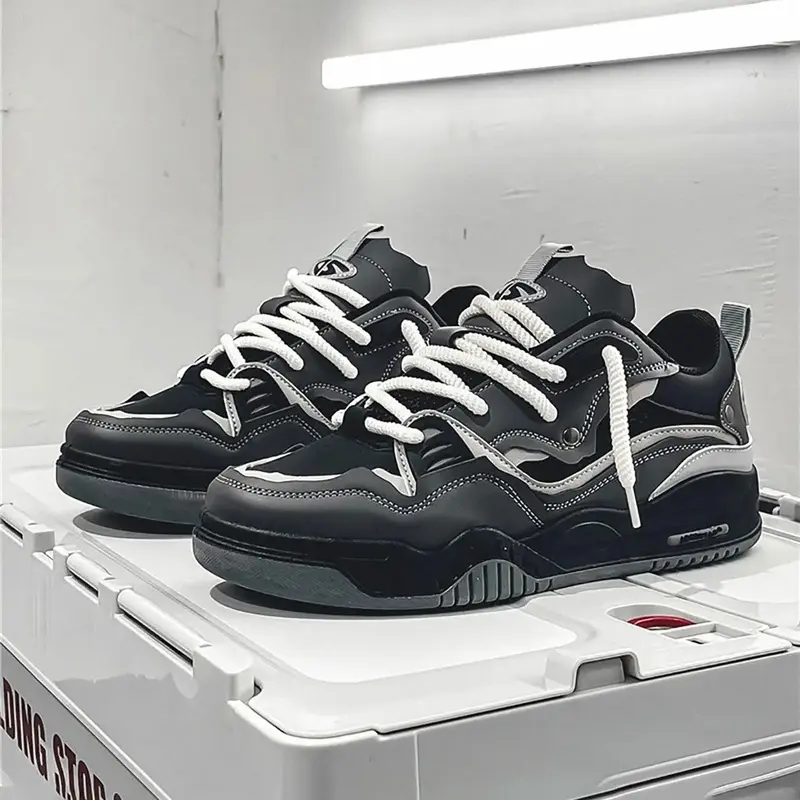 2026 Men's Fashion Lace-Up Low Top Sneakers, Casual Breathable Athletic, Versatile Round Toe Daily Wear Sports Shoes, Casual Running Footwear