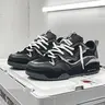 2026 Men's Fashion Lace-Up Low Top Sneakers, Casual Breathable Athletic, Versatile Round Toe Daily Wear Sports Shoes, Casual Running Footwear