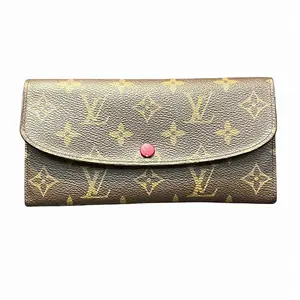 Pre-owned Louis Vuitton Canvas Small Leather Goods Portefeuille Emilie Monogram Long Wallet