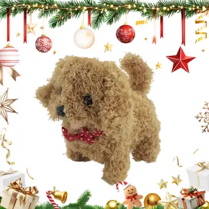 Small Puppy  Plush Toy, Walking and Barking Electronic Interactive Plush Puppy Toy，newborn essentials,Christmas Gift