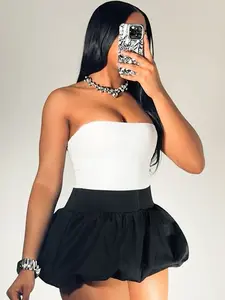 Beeleu Boutique Short Black Bubble Skirt