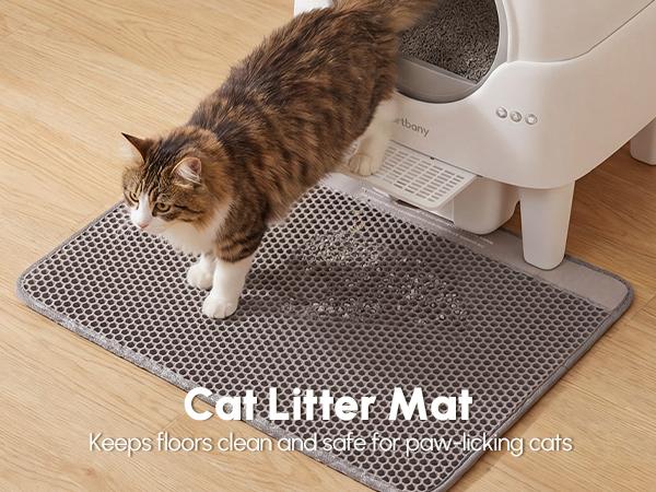 Cavrtbany Smart Self-Cleaning Cat Litter Box, APP or Manual Control, 85L Covered Litter Box with 15L pull-out drawer , Easy-Entry Front Step, 5 Safety Sensors, Quick 3-Minute Assembly, Quiet, Cat toilet for big Cats & Multi-Cat Homes With Free  liners 
