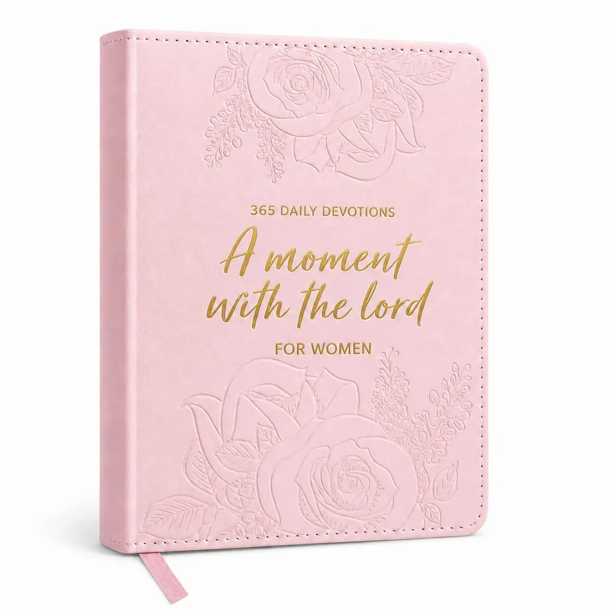 A Moment With The Lord for Women, 365-Day Women’s Study Bible, Full Color Embossed Faux Leather Hardcover, Daily Devotional Prayer Journal, Bible Study Book, Christian Gift for Her,Inspirational Bible Verse