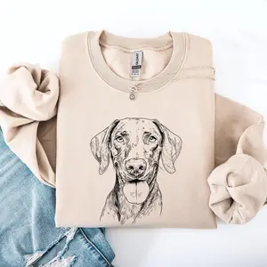 Vizsla, Pet, Dog Breed Sweatshirt, Crew Neck, Women's, Crewneck