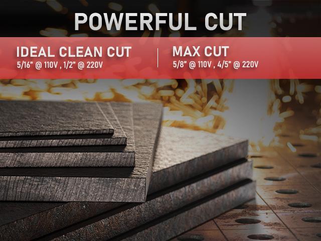 YESWELDER CUT-55DS-NHF-PLUS 110/220V Plasma Cutter 55Amp | Non-HF Start & Non-Touch Pilot Arc | Multifunctional Metal Cutting Machine for Quick Plate/Grid Cutting, Gouging & Marking