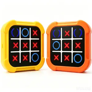 Tic-tac-toe Game Machine, Educational Electronic Tic-tac-toe Game Toy, Portable Tic-tac-toe Handheld Game for Improve Boys & Girls's Logic and Memory system screen bundle big emulator pow  set hd excellent tv game player il