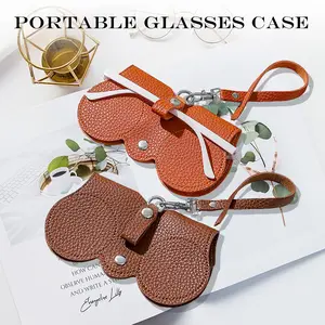 1 Count Soft Leather Sunglasses Bag, Scratch-Resistant Material Protects Eyewear From Daily Wear