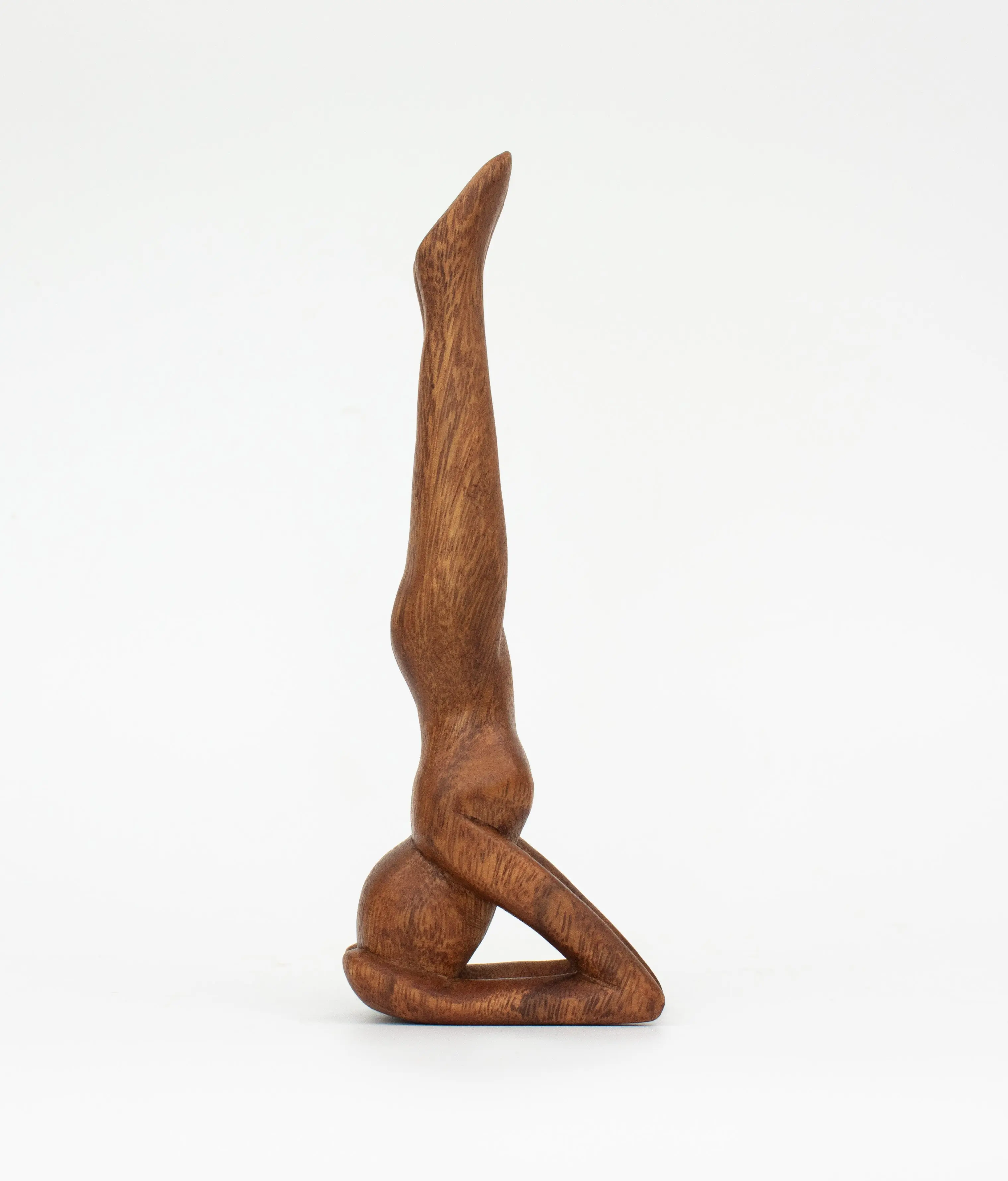 8" Wooden Handmade Mini Yoga Figurines, Yoga Pose Statue, Yoga Room Studio Decor, Mindful Home Decor Yogi Gift, Decorative Shelf Decor Objects - Forearm Stand