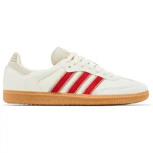 adidas Samba OG Pony Hair Wonder Beige Better Scarlet Women's Perfect Casual Daily Lifestyle Sneaker Fashion Footwear Gym Walking Shoe Running Sneaker Girl