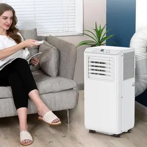 Garvee 8000Btus Portable Air Conditioner AC Unit 3 in-1 Air Conditioners w/Dehumidifier & Fan Modes Auto Evaporation for Home up to 350 sq. ft. Complete Window Mount Exhaust Kit, 24H Timer