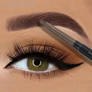 Sweatproof Eyebrow Pencil with Brush,Long-Lasting,Waterproof,Precise Brow Pencil,Precisely Sculpted Brows,Eyebrow Pen,Double Heads With Brush,No Color Fading No Bleeding,Cosmetic,Brow Makeup Products