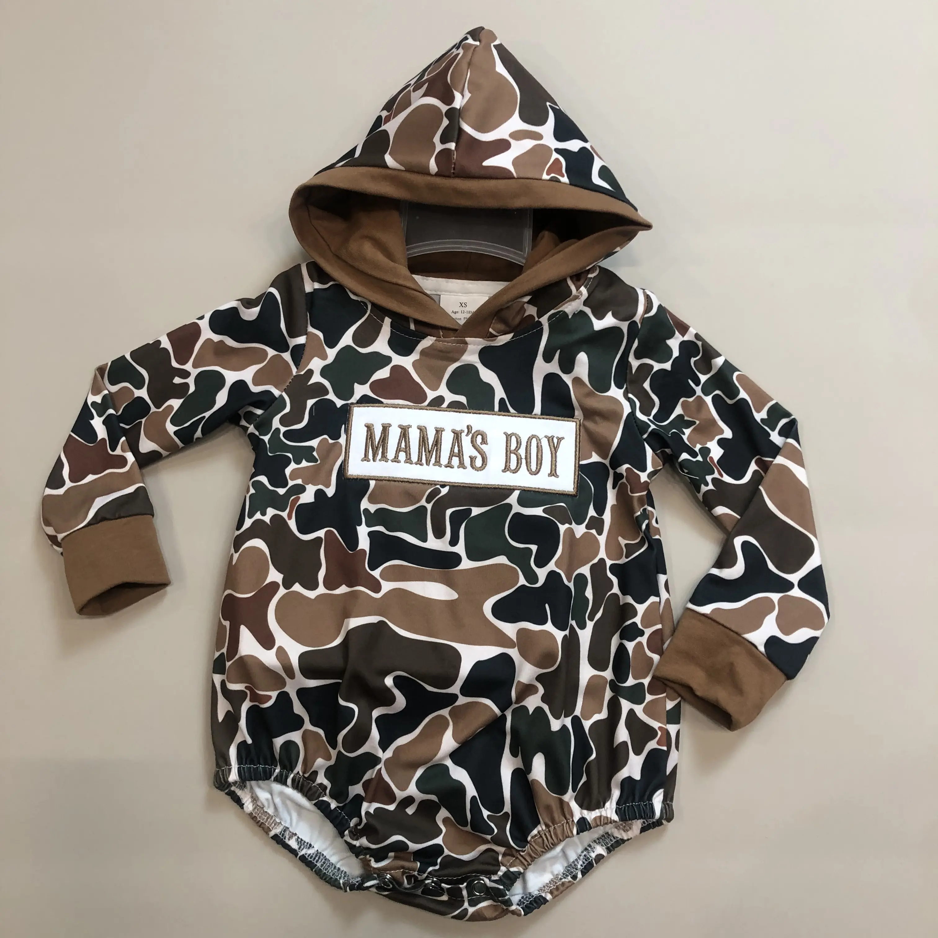 Baby Boy Winter Romper Camo Mama's Boy Winter Clothes Onesie, Infant Jumpsuit, Infant Toddler Clothes