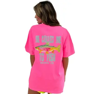 He called me to fish, religious, faith, trendy, summer, fishing T-shirt