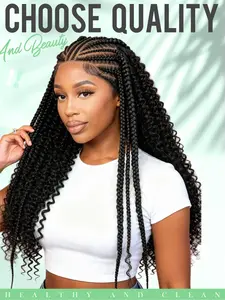 Hd13x6 Lace Front Fashion Braided Wig, Unique Wave Hair Design Headband Wig, Casual Daily Work Choice, Valentine's Day Gift, HD Lace Wigs, Synthetic Wavy Curly