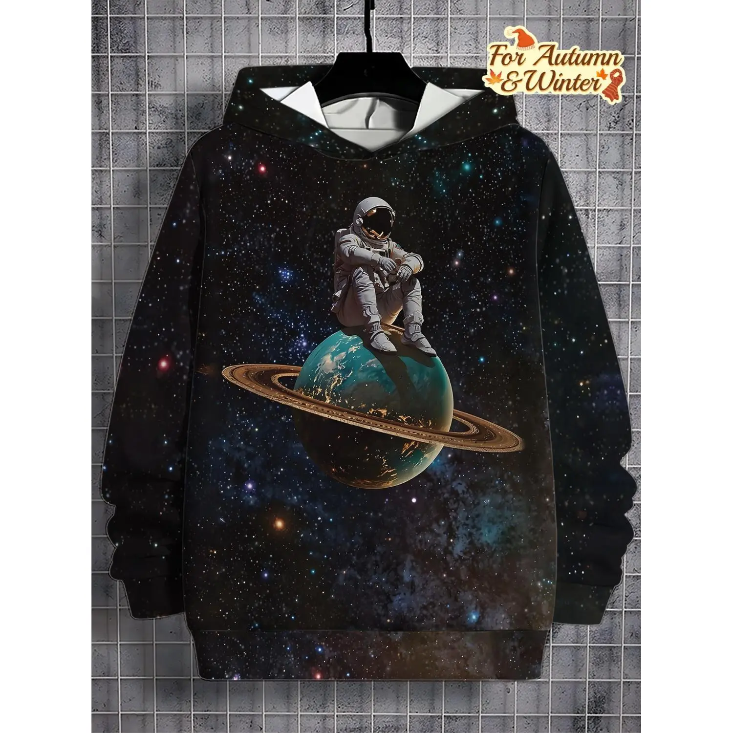 Trendy 3D Men's Digital Print Hooded Sweatshirt | Stylish & Comfortable Pullover | All-Season Wear | Easy-Care Machine-Washable Fabric