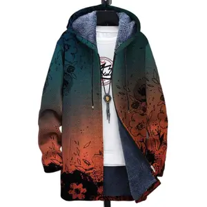 Mens Reversible Fleece Lined Hooded Jacket