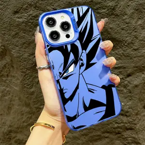 Anime Hot Super Saiyan Goku Line Creative Phone Case Suitable for iPhone 17 16e 16 15 14 13 12 11 Mini Pro Max Air X XR XSMAX 8 7 Plus Anti Fall Matte Back Cover