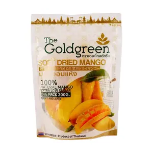 GOLDGREEN Dried Mango Slices 200g - Authentic Thai Mango Snacks, Sweet & Chewy, Premium Fruit Jerky, Best for Gifts & Travel
