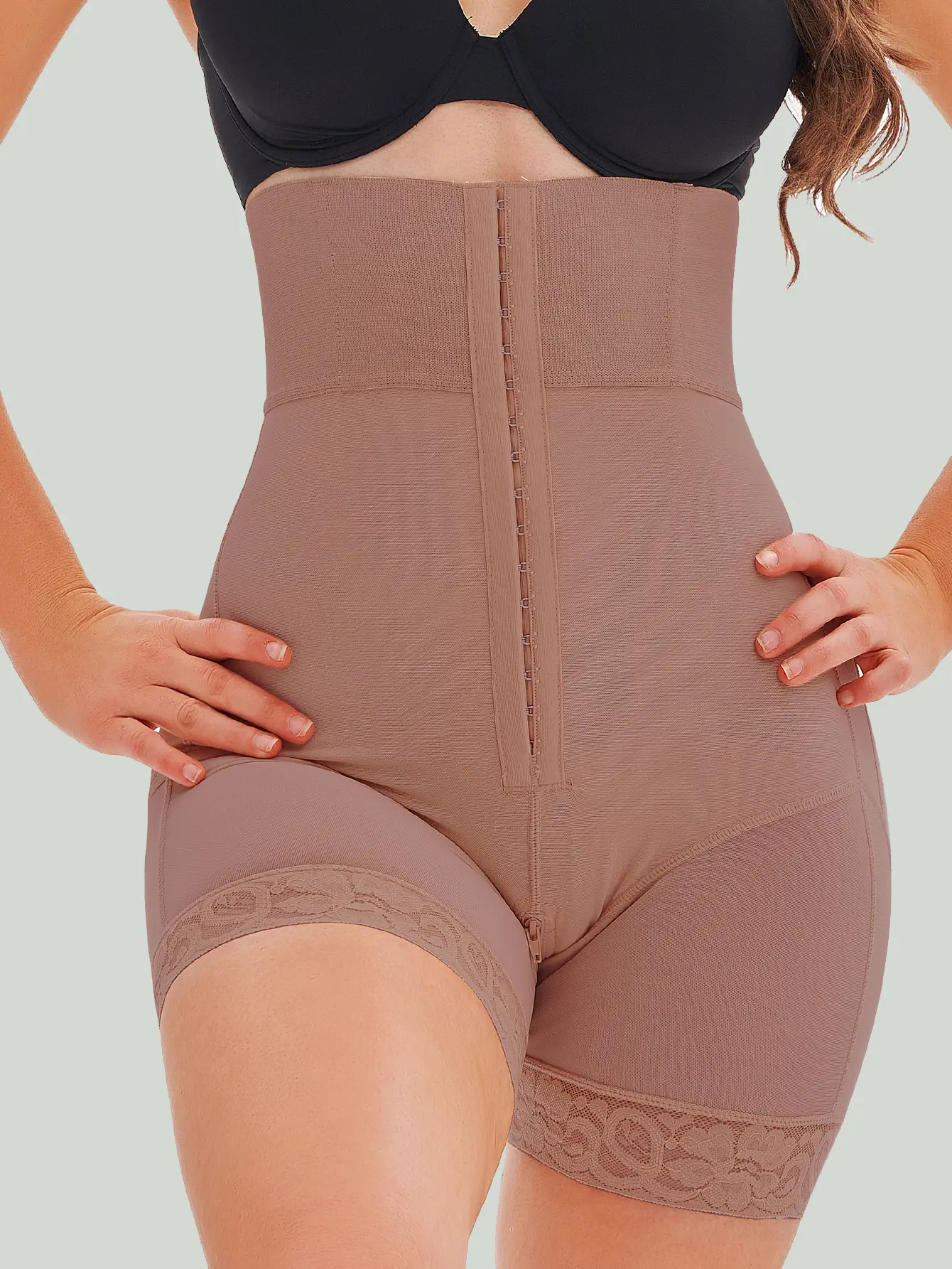 CZXMY Women's Tummy Control Butt Lifting Leg Shaping Bottom Plain Style with Lace Trim Shorts Womenswear Underwear Lady Comfort Sexy Elastic  Strapless Fabric Compression waist trainers faja body shaper waist trainer body shape faja