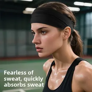Men's and women's sports headbands, fitness headbands, summer sweat-absorbing, anti-sweat, sweat-wicking headbands, breathable for basketball, running, and yoga