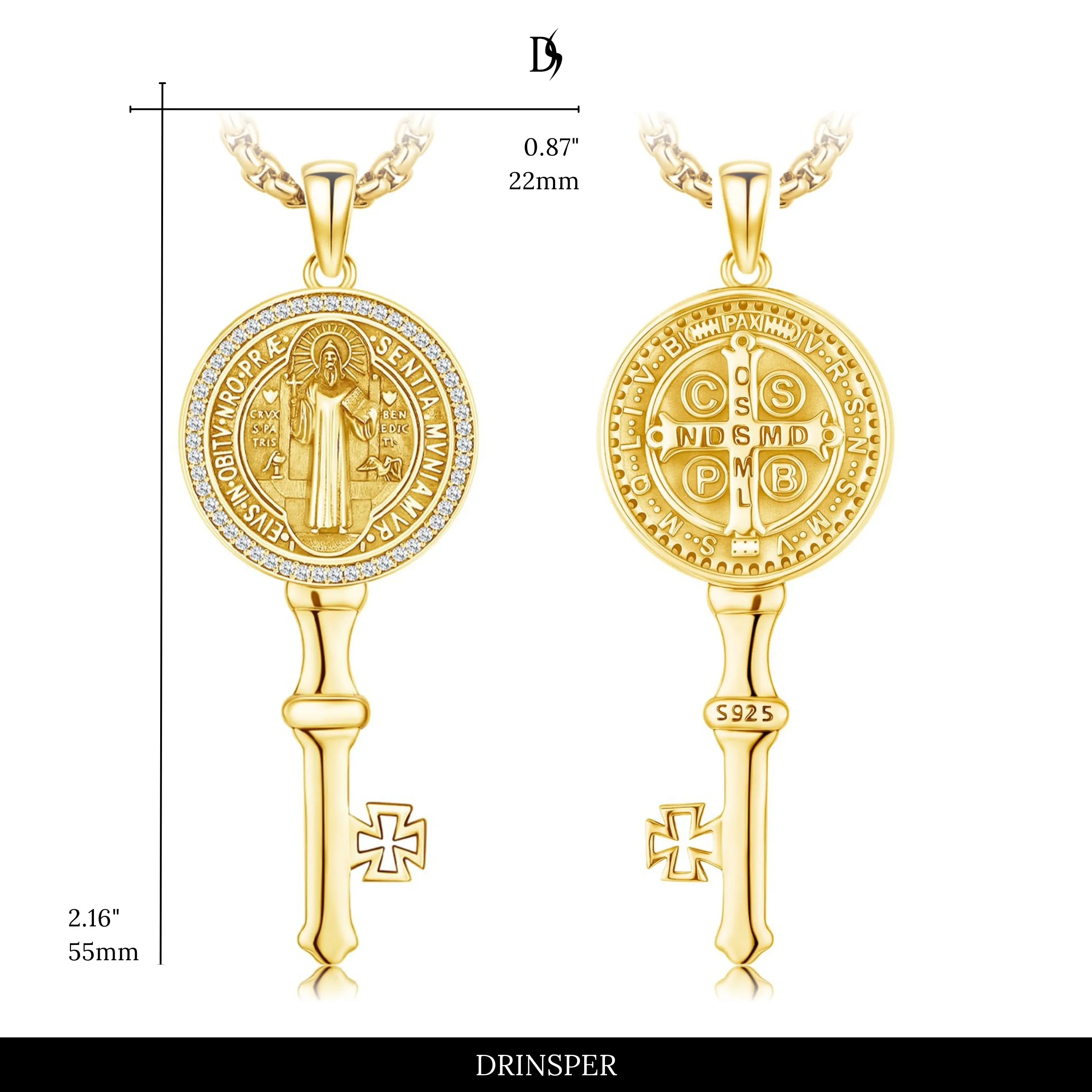 Gold-Plated Key Medal