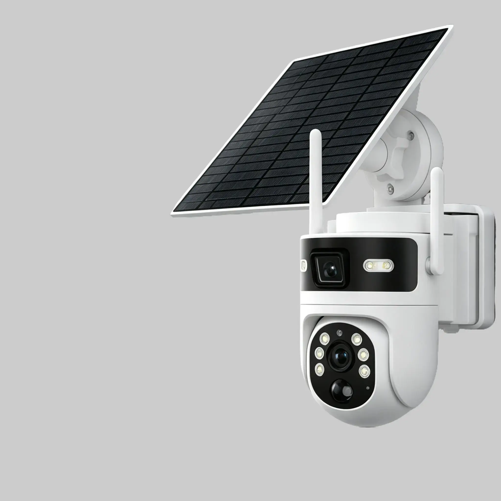 4G Solar Security Camera Outdoor Wireless No WiFi Needed IP66 Waterproof Color Night Vision PIR Motion Detection Two Way Audio Cloud Storage Live View for Farm Construction Site Rural Area Installation Protection Protection