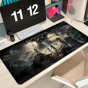 Clair Obscur Expedition 33 Mouse Pad Design XXL 1000×500mm 900×400mm 800×400mm 600x300mm Large Gaming Mouse Pad Extended Mousepad - Extended, Thick, Non-Slip Rubber Base Desk Mat with Precision Stitched Edges - Washable Large Desk Pad