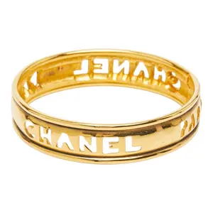 Pre-owned CHANEL Other Small Leather Goods Logo Bangle