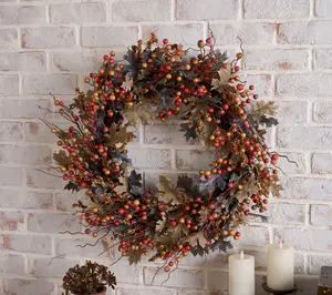Home Reflections 28" Berry & Leaf Wreath