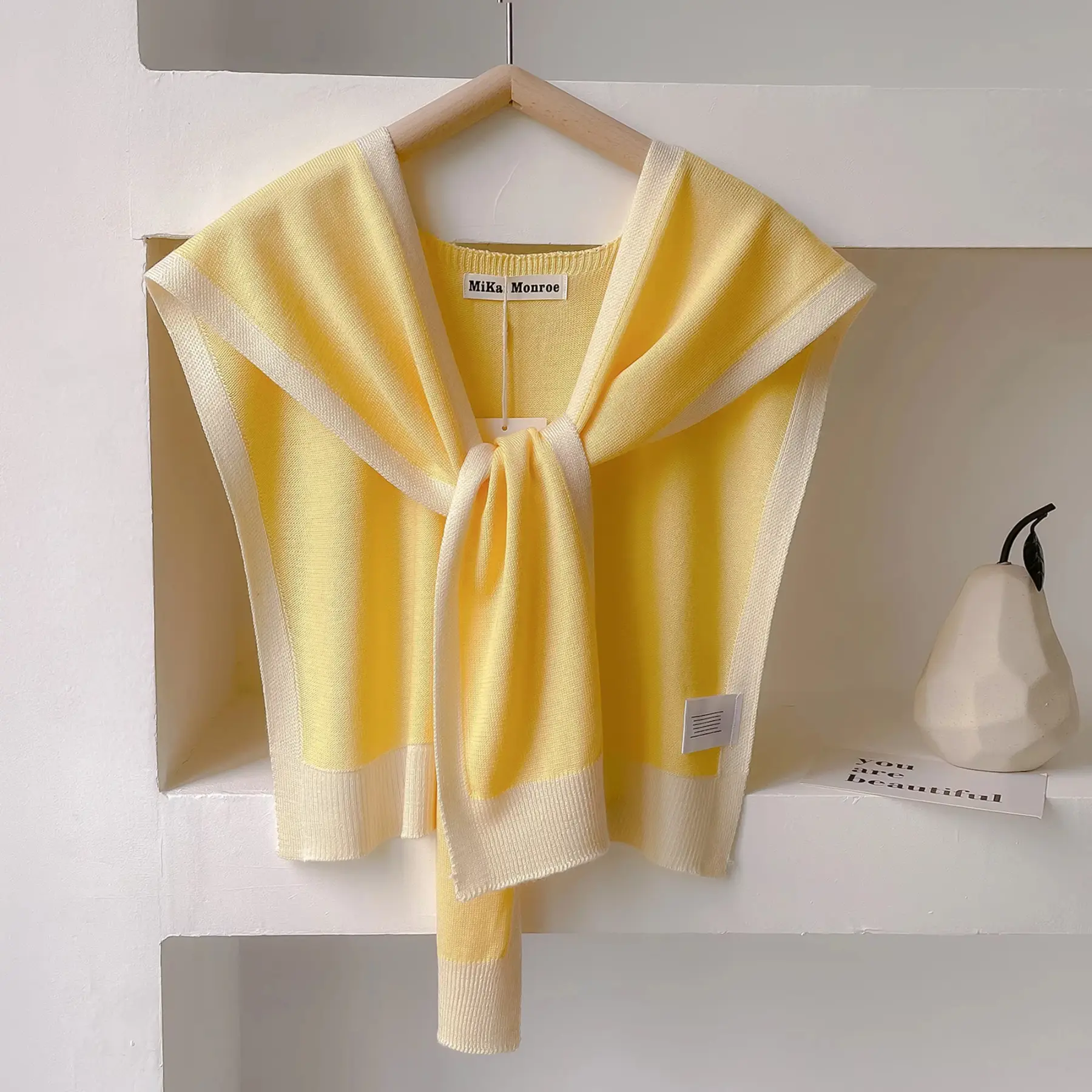 Unisex Knitted Striped Shawl - High-Grade Office Wear Fashion Accessory for Spring, Autumn, Summer Office Air-Conditioned Rooms, Rectangular Shawl