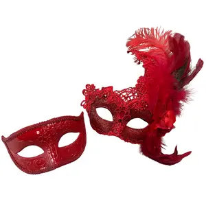 Red Couples Masks