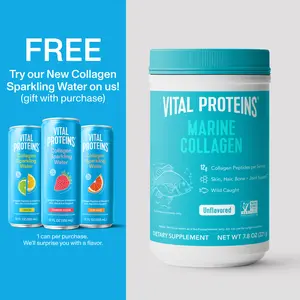 Vital Proteins Marine Collagen - Peptides Powder Dietary Supplement | 7.8 oz, For Skin Hair Nail Joint - Hydrolyzed Collagen