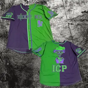 Split Colors Riddle Box Baseball Jersey, ICP Juggalo Jersey, Gift For Him, Gift For Her, For Any Season, Classic Styles