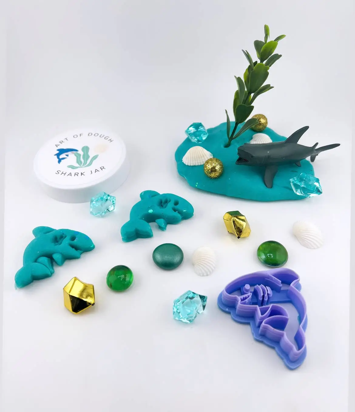 Shark Sensory Dough Jar - Unique Sensory Experience for Creative Play and Learning