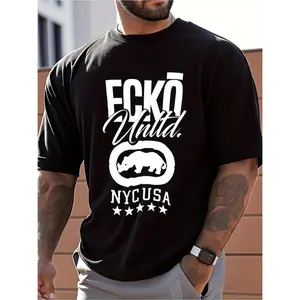 [100% Cotton] [100% Cotton] Mens Clothes T Shirts For Men Design With Print Cotton Fabric Shirts For Men Suits For Men Nyc Usa Mens Black Printed T Shirt Relaxed Fit Comfortable Material Suitable For Spring And Summer Everyday We T-Shirt For Men And Women