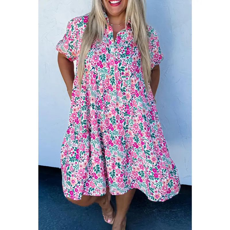 amazon pink dress plus size comment DRESS for the because this look for less spring dress from Amazon is SOOO GOOD! Plus size friendly and so comfortable! #plussizefashion #plussizedress #maxidress #amazonfashionfinds