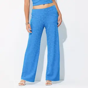 Women's Knit Wide Leg Pants - Wild Fable Blue S