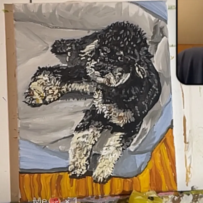 PetArtByTiger Studios Custom 8x10 Handpainted Pet Portrait | Personalized Animal Canvas Art